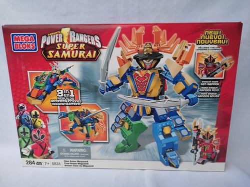 Imagen 6 de 7 de 2 Megazord Y Samurai Hq Battle Power Rangers Mega Bloks
