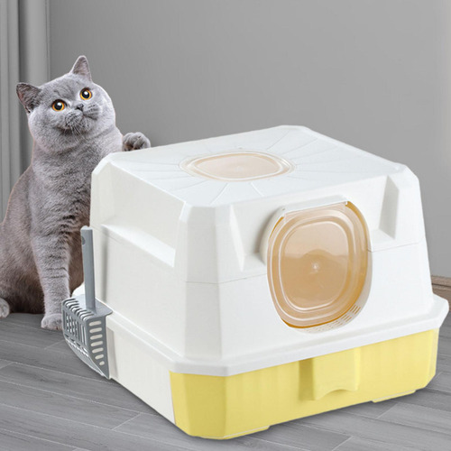 Caja De Arena Para Gatos Completamente Cubierta Caja De