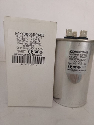 Capacitor De Marcha 50+5 Mfd 440v