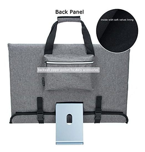 Funda De Viaje Para iMac De Escritorio De 24 Pulgadas Gris