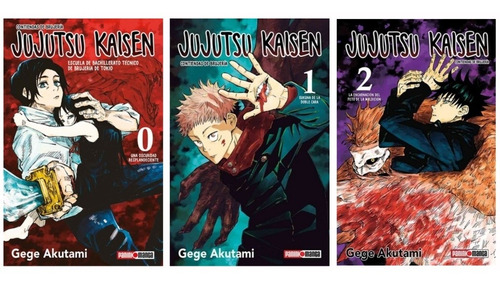 Pack Jujutsu Kaisen - Tomos #0, #1, #2 Panini Manga Nuevo
