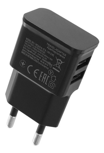 Adaptador Enchufe Pared Usb Doble 2.1 Y 1, Universal