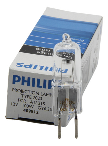 Lampara Philips 7023 Bipin 12v 100w Fcr Alemanas Luz Blanco Brillante