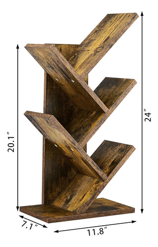 Librero Forma De Árbol De 4 Niveles, Estantería De 4 ...