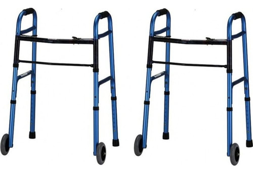 Walker Lumex Colorselect Para Adultos Con Ruedas, Color Azul