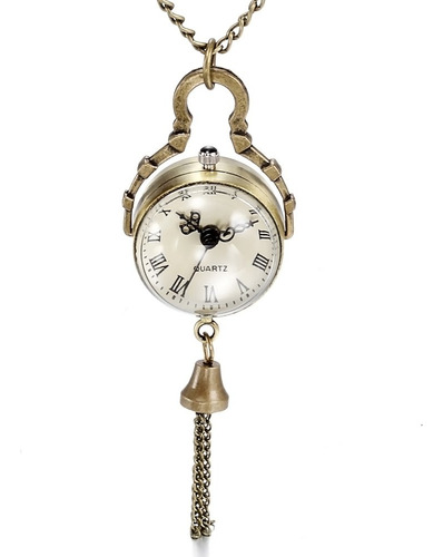 Jewelrywe Reloj De Bolsillo Retro Concavo Y Convexo Con Bola