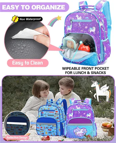 Vankev Mochila Para Niños Para La Escuela, Niñas, Niños De