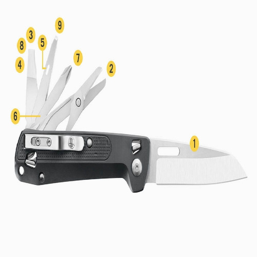 Imagen 4 de 7 de Cortaplumas Leatherman Free K4 9 Funciones Long Hoja 8,4 Cm