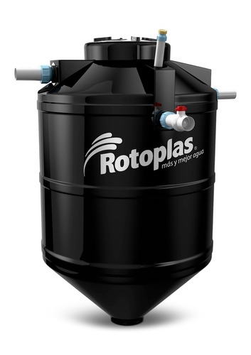 Biodigestor Autolimpiable Rotoplas Tratamiento 1300 Litros Color Negro