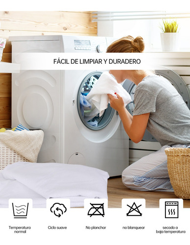 Cubrecolchón Impermeable Toallín Prueba De Agua Matrimonial