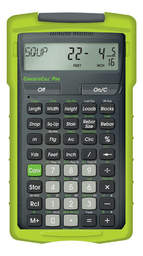 Calculated Industries 4225 Concretecalc Pro Advanced Pies-in