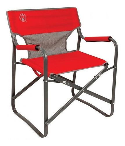 Cadeira Dobrável Coleman Steel Deck Vermelha 