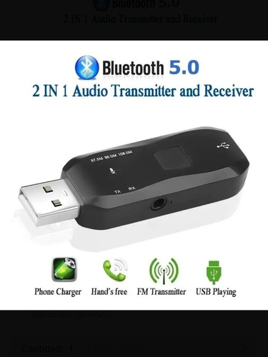 Transmisor Fm Y Receptor Bluetooth 3 En 1 Transmisor Bluetoo