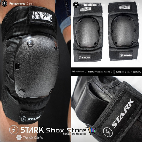 Protecciones Stark Aggressive Profesional Roller Skate Patin