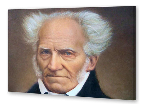 Cuadro 20x30cm Schopenhauer Filosofia Pesimista Genio M1
