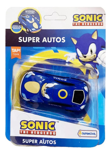 Super Autos Vehiculo A Fricción Coleccion Marvel Disney Cars Personaje Sonic The Hedgehog