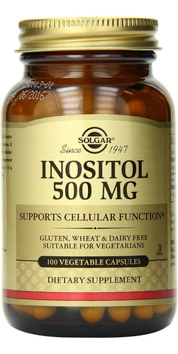 Inositol 100 Cap Solgar - Unidad A - Unidad a $1626