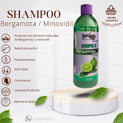 Shampoo Bergamota / Minoxidil