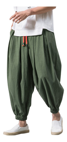 Pantalones En Forma De T Para Hombre, Informales, Holgados,