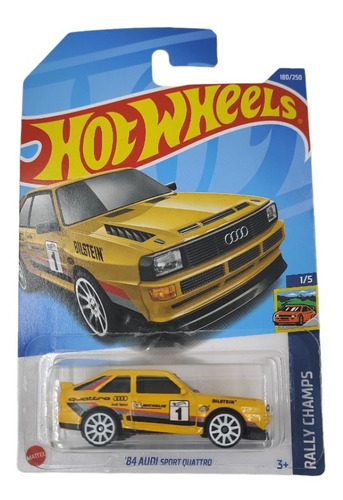 Hot Wheels 84 Audi Sport Quattro Rally Champs 2022 180/250