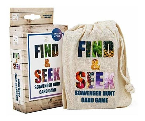 Find And Seek Scavenger Hunt Juego De Cartas De Interior Al 