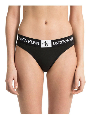 Calcinha Tanga Calvin Klein Underwear Monograma Sch4930