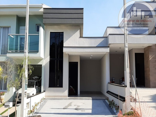 Casa Nova No Condominio Vista Verde Em Indaiatuba Com 3 Dormitorios Sendo 1 Suite - Ca00068 - 68198466