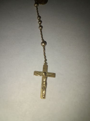Antiguo Relicario Con Rosario De Plata Sterling 925 (Usado)