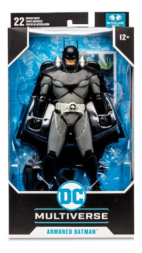 Boneco de ação do Batman blindado Mcfarlane Dc Multiverse