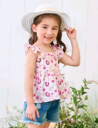 Blusa Rosada Para Niñas Talla 1-2