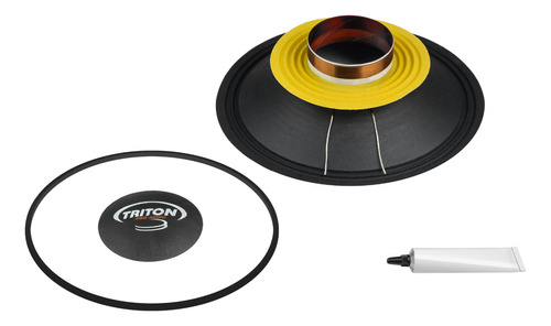 Triton Kit Reparo Alto Falante 10 Xrl810 400 Rms 10 Pol 8 OhmS Cor Preto