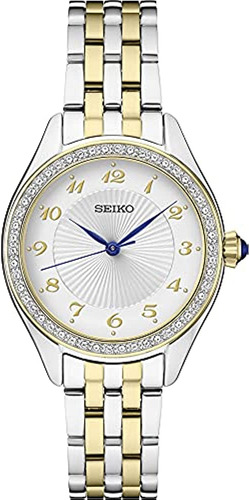 Seiko Reloj De Vestir De Cuarzo De Acero Inoxidable Para Muj