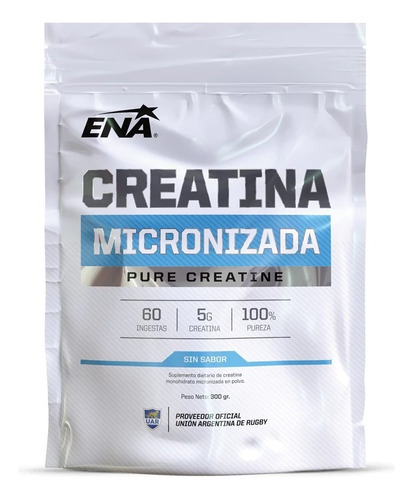 Suplemento en polvo ENA Sport  Creatina Micronizada sabor neutro en sachet de 300g