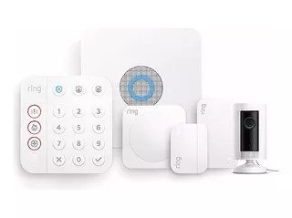 Kit De 8 Piezas + Cam Ring Alarm Sistema Seguridad Para Casa