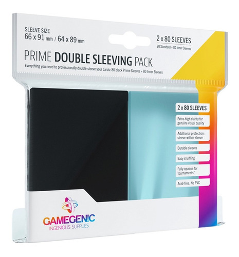 Pack 160 Double Sleeves Gamegenic Cartas Pokemon Magic Prime