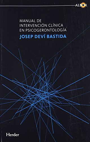 Libro Manual De Intervencion Clinica En Psicogerontologia De