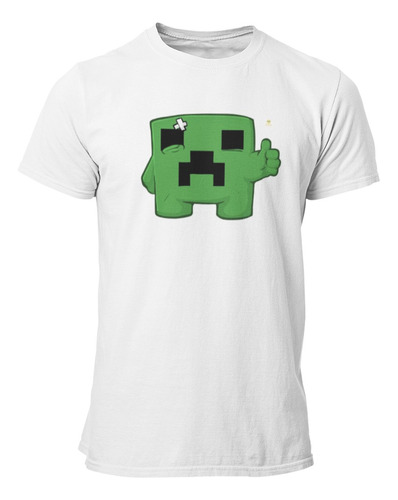 Camiseta Camisa Estampa Personagem Minecraft Creeper Jogo