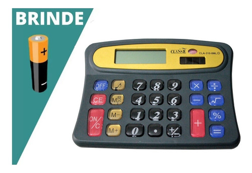 Calculadora De Mesa Classe Comercial 8 Dígitos Cla-310-8ml Cor Cinza