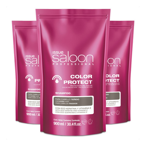 Issue Kit 3u Color Protect Shampoo Cabellos Teñidos 900ml