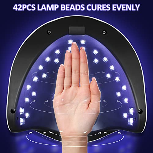 Lámpara De Uñas Led Uv Winjoy, Luz Uv Rápida De 168 W Par