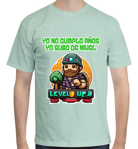 Playera Diseño Subo De Nivel - Cumpleaños - Gamer