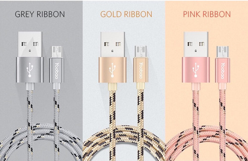 Cable Micro Usb De Carga Rápida Yoobao Yb-423 Gold/rose/grey