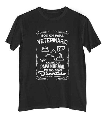 Remera Niño Color Papá Veterinario Mas Divertido Ed Limit