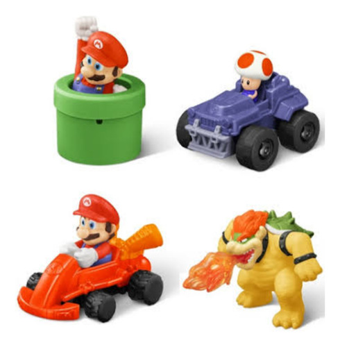 Colección Figuras Mario Bros Película Mcdonalds