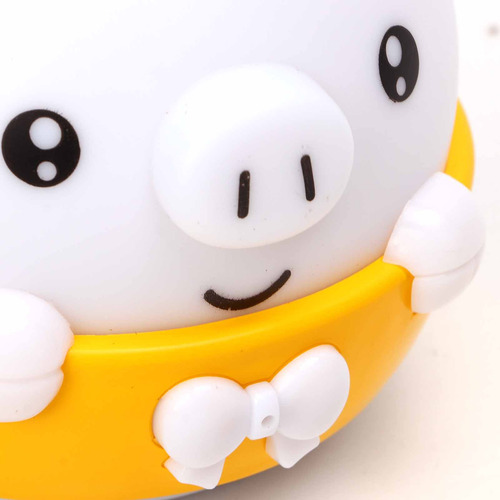 Cute Piggy Con Control Remoto Nocturno, 2,5 W, Iluminación H