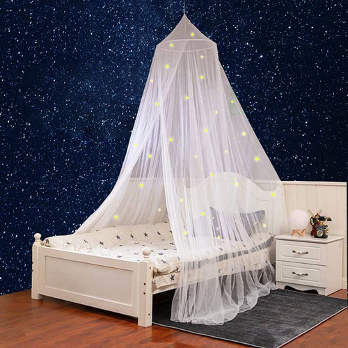 Vevins Cortina De Cama Romantica Con Diseno De Estrellas Par