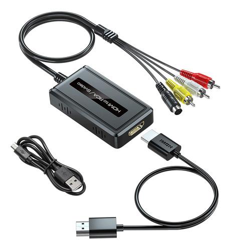Zy (a)conversor Hdmi Para S-video/rca 2 Em 1 De Paruien,