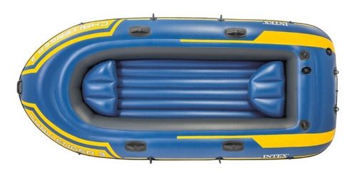 Imagen 2 de 9 de Bote Gomón Inflable Intex 68370 Challenger 3 Personas Set