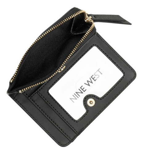 Tarjetero Para Mujer Nine West Negro Gx1403156 Diseño de la tela Liso