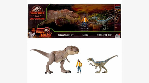 Jurassic World Tyrannosaurus Rex, Velociraptor Blue Y Darius